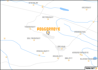 map of Podgornoye