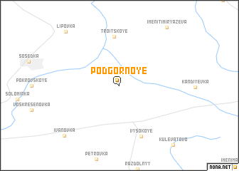 map of Podgornoye