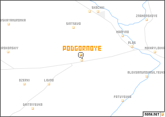 map of Podgornoye