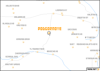 map of Podgornoye