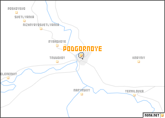 map of Podgornoye