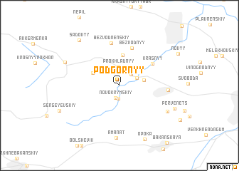 map of Podgornyy