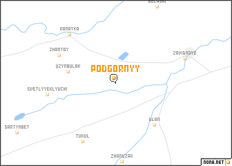 map of Podgornyy