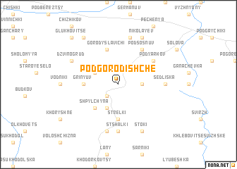 map of Podgorodishche