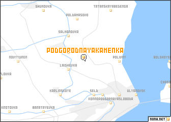 map of Podgorodnaya Kamenka