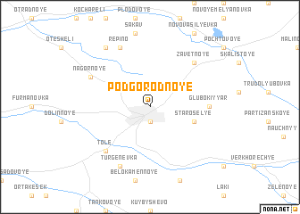 map of Podgorodnoye