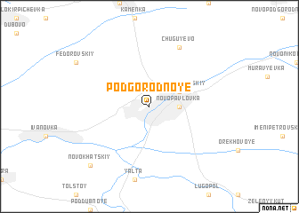 map of Podgorodnoye