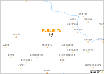 map of Podgorʼye