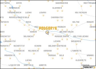 map of Podgor\