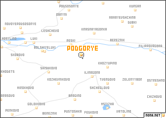 map of Podgor\