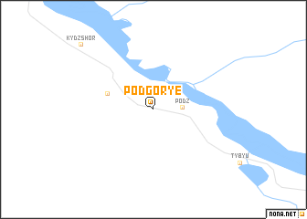 map of Podgor\