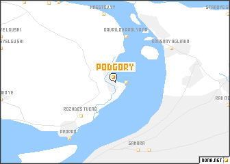 map of Podgory