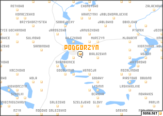 map of Podgórzyn