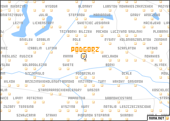 map of Podgórz