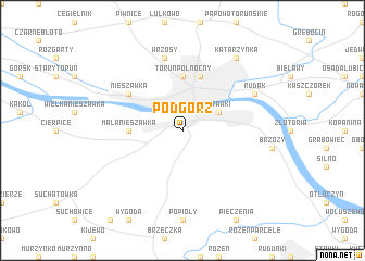 map of Podgórz