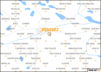 map of Podgórz