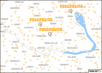 map of Podgradina