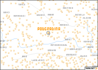 map of Podgradina