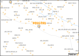 map of Podgrad