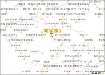 map of Podgrad