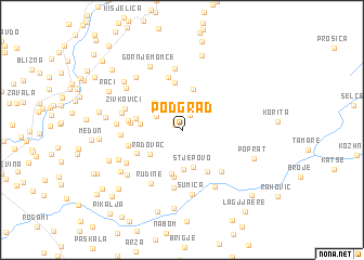 map of Podgrad