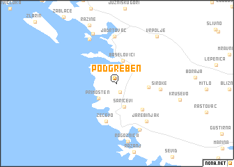 map of Podgreben