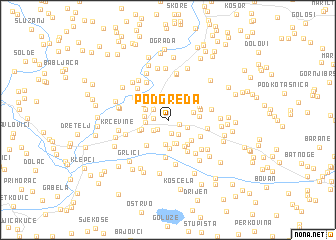 map of Podgreda