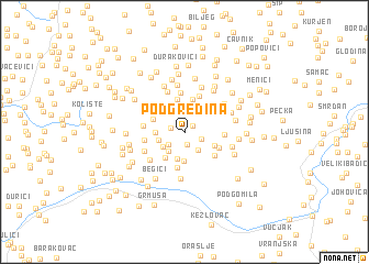 map of Podgredina