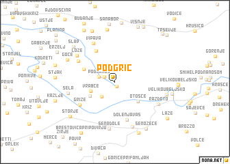 map of Podgrič