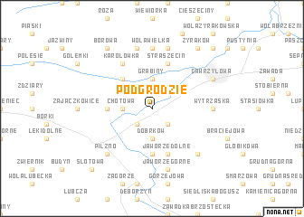 map of Podgrodzie