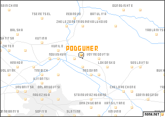 map of Podgumer