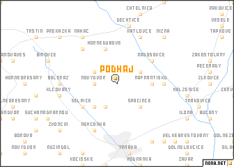 map of Podháj