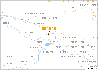 map of Podhom