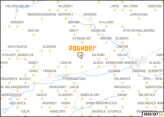 map of Podhoří