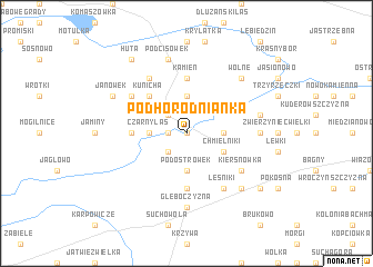 map of Podhorodnianka