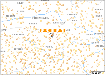 map of Podhranjen