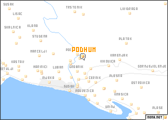 map of Podhum