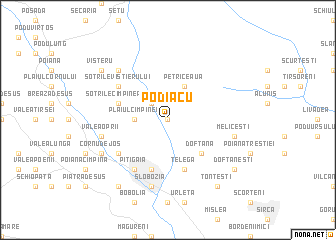 map of Podiacu