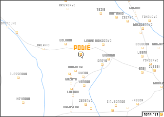 map of Podié