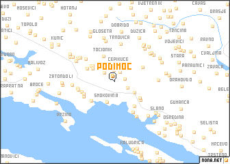 map of Podimoć