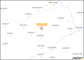 map of Poding