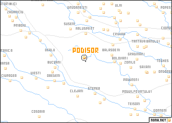 map of Podişor