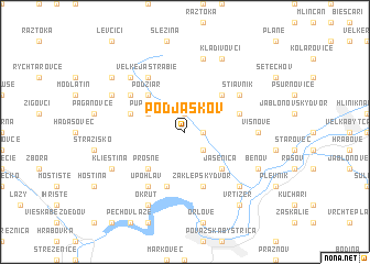 map of Podjaškov