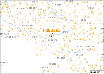 map of Podjele