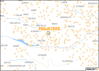 map of Podjezero