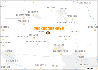 map of Podkhorosheye