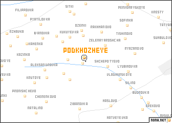 map of Podkhozheye