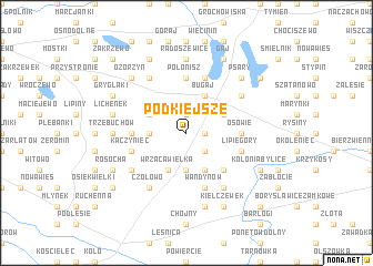 map of Podkiejsze