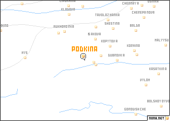 map of Podkina