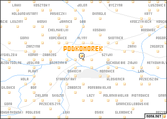 map of Podkomorek